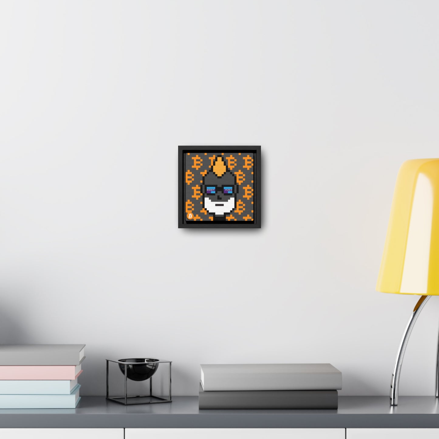 GNIGHT PUNKS BTC ART Gallery Canvas Wraps, Square Frame