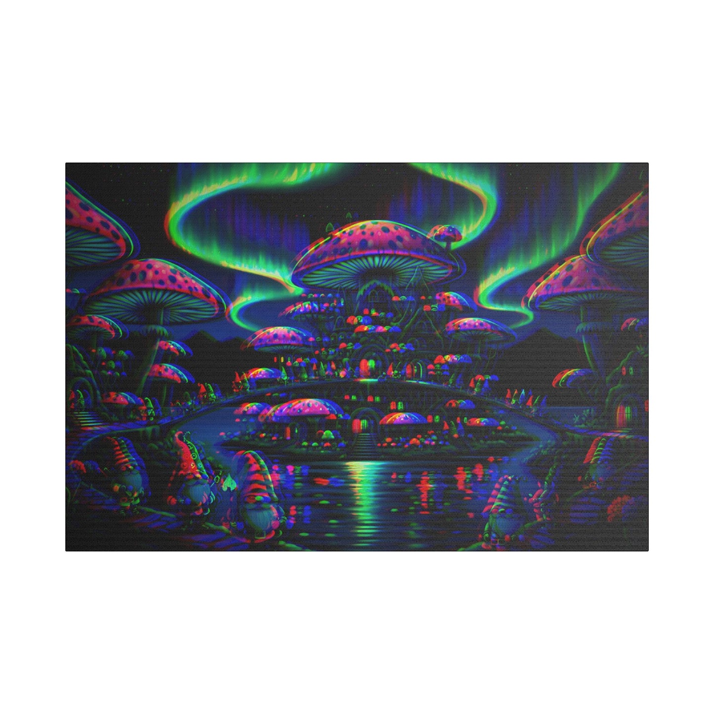 T3kNo-Logic "Vibrant Mushroom" Canvas Art