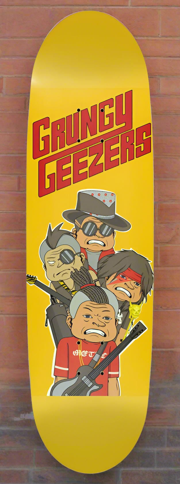 Grungy Geezers "Anti-Status Quo" Skateboard Deck