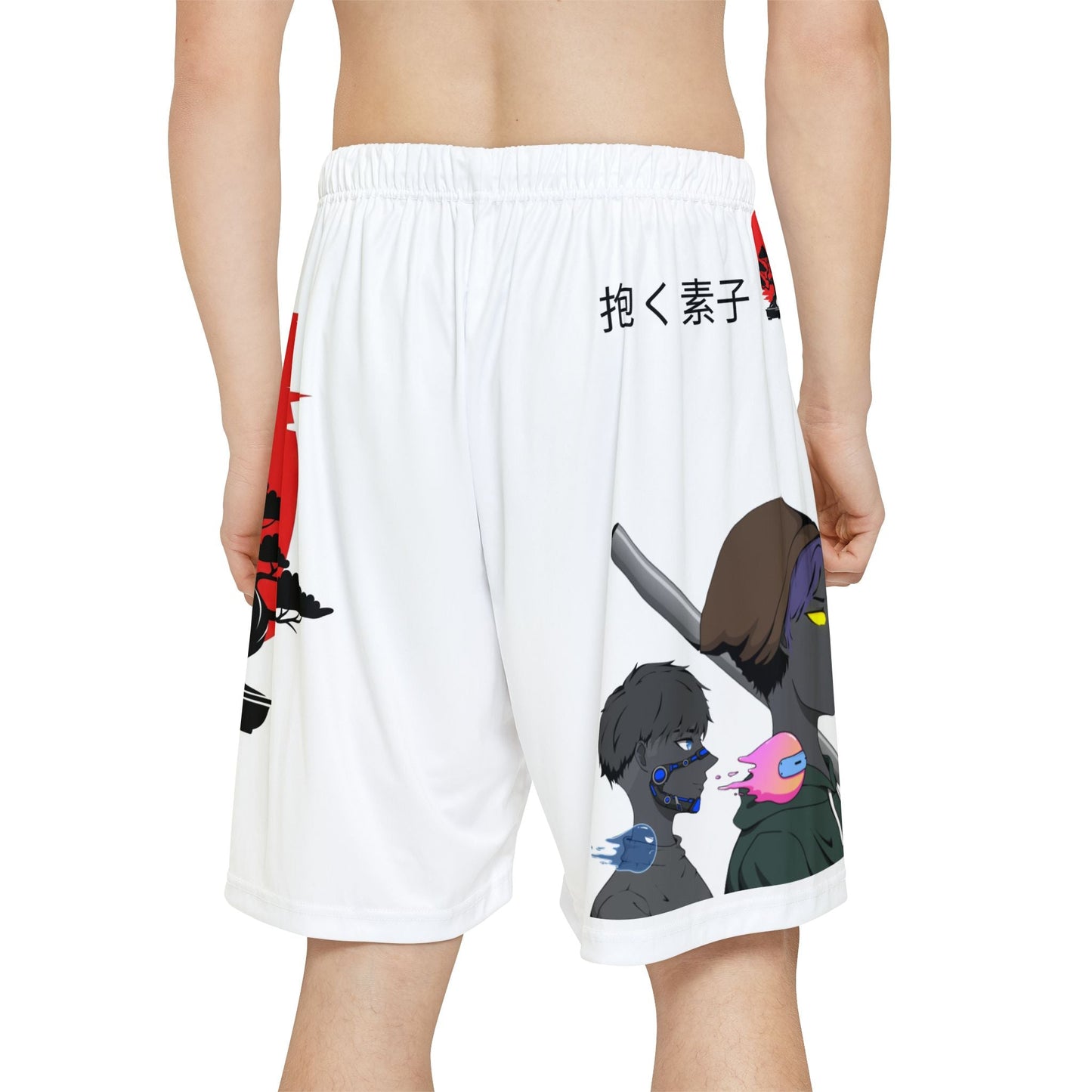 Basketball Shorts - Daku Motoko Dojo - Made In The USA - T3kNo - Logic.xyz