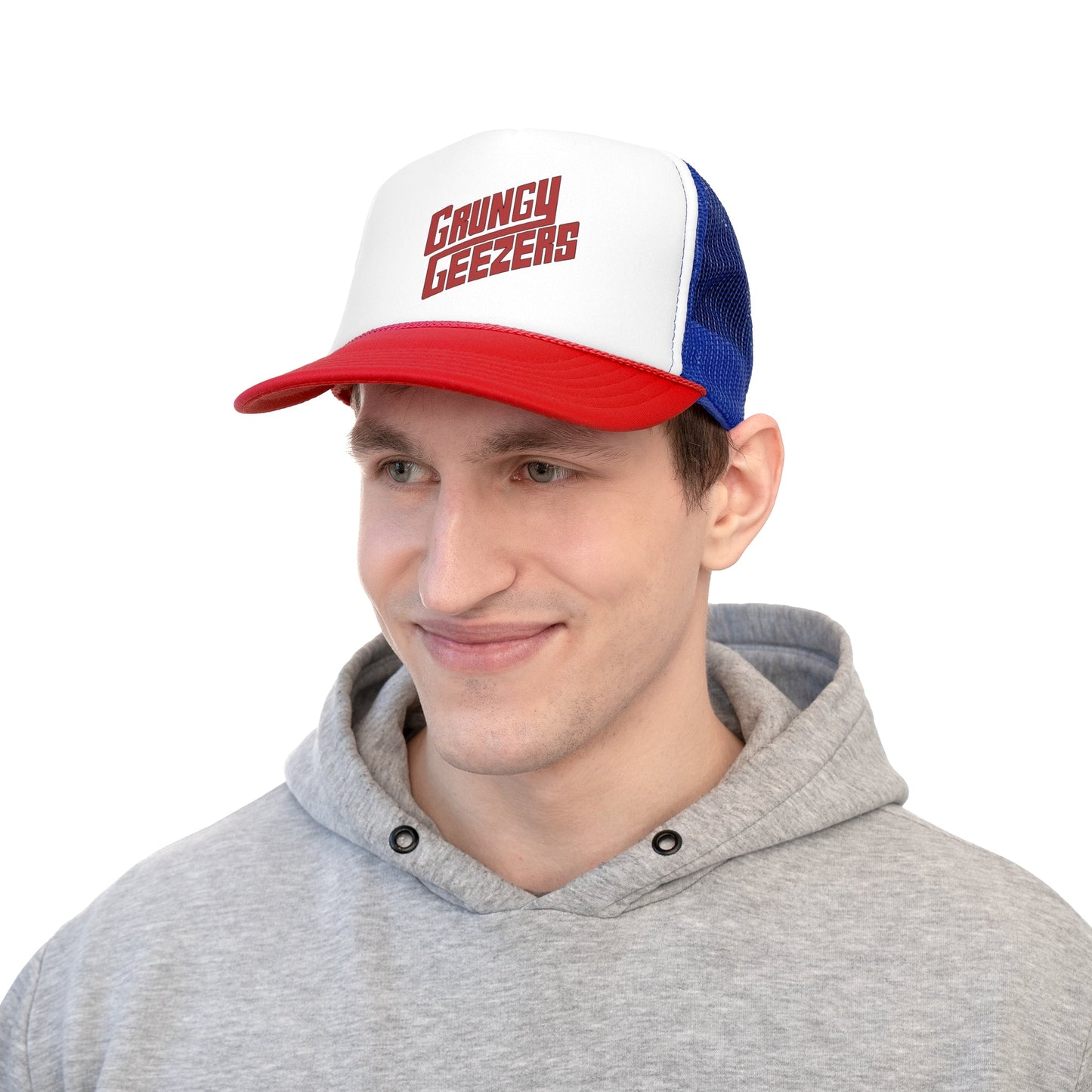 Grungy Geezers "Rock 'n' Roll Roadie" Trucker Hat - T3kNo - Logic.xyz