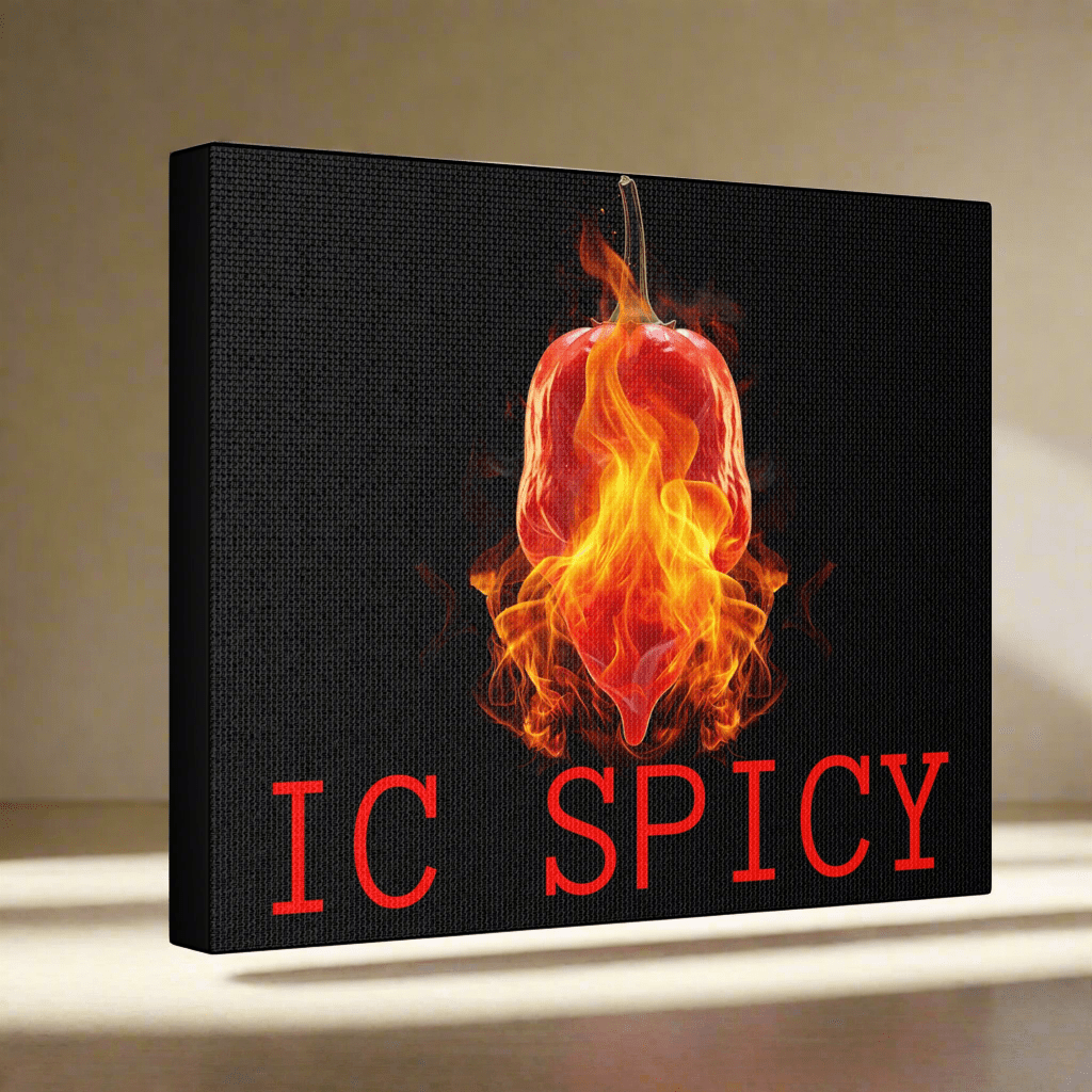 IC Spicy "RWA Certified Scorch" Canvas Art - The Enchanted Bonsai Bazaar