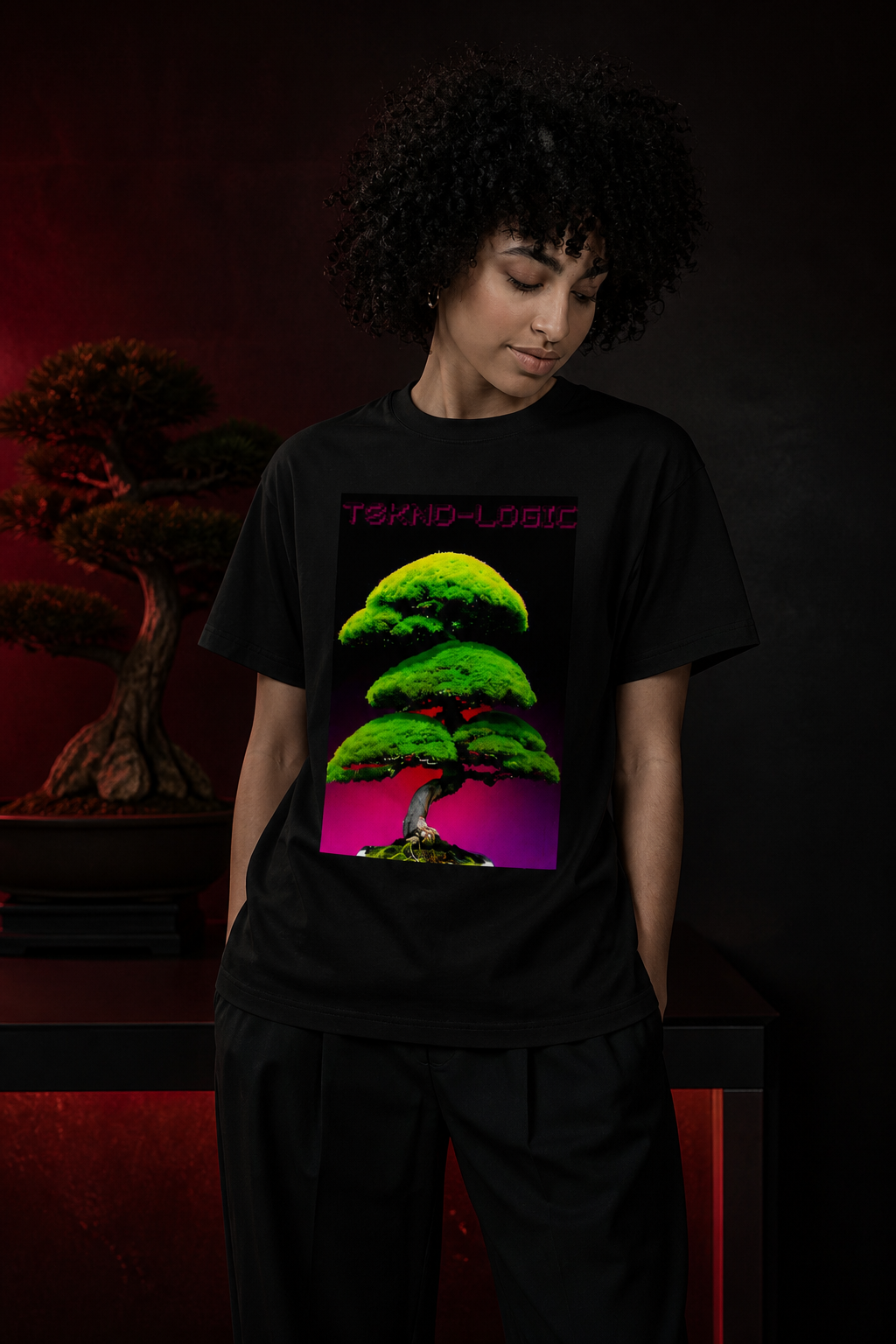 Enchanted Bonsai 05 Heavy Cotton Tee — lifestyle showcase