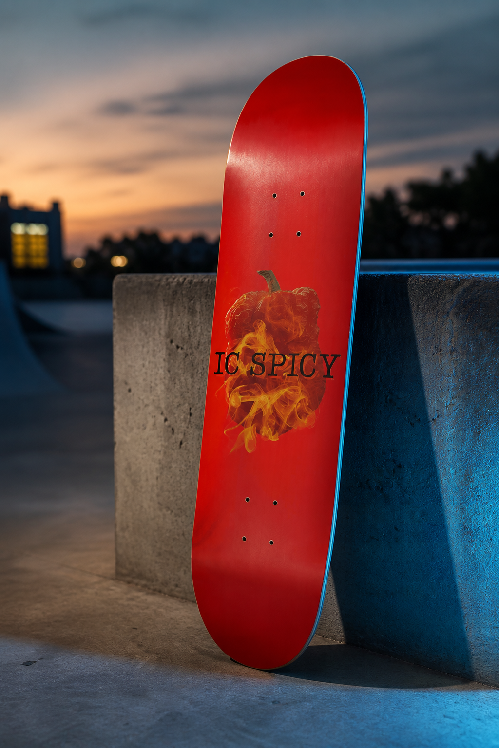 T3kNo-Logic | IC Spicy "World Record Grind" Skateboard Deck — lifestyle