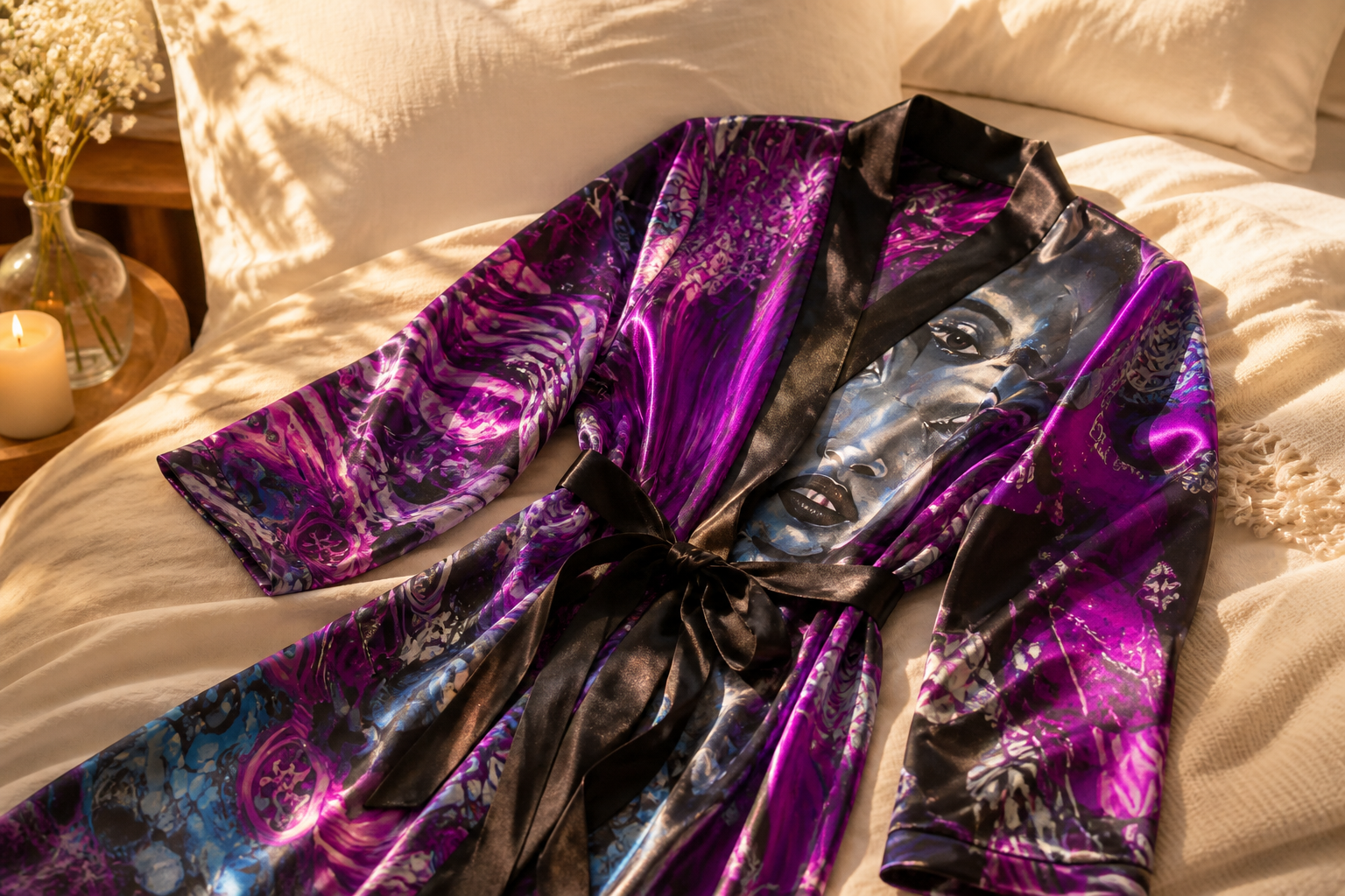 T3kNo-Logic | Satin Robe - The Violet Empress by T3kNo-Logic — lifestyle