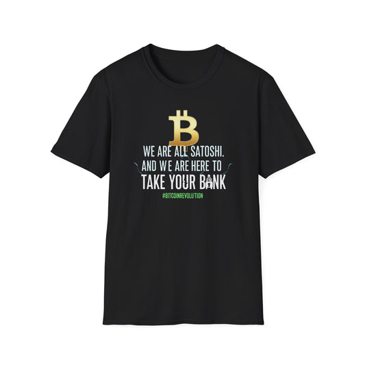 Bitcoin T-Shirt — “We Are All Satoshi” Crypto Revolution Tee