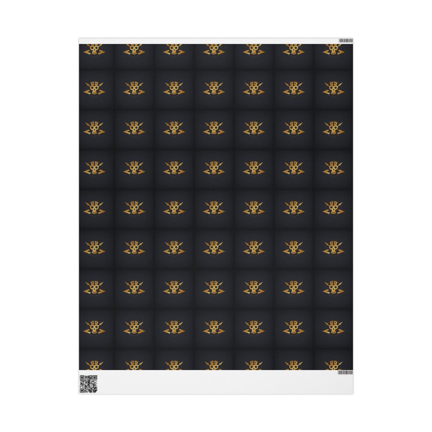 Grungy Geezers Black & Gold Fleur Gift Wrapping Paper — Elegant Luxury Present Wrap