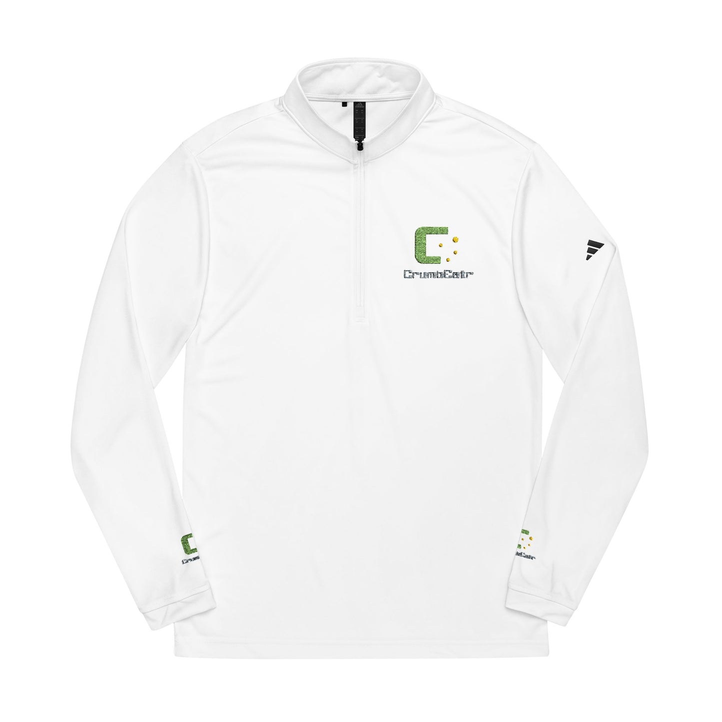 Embroidered Quarter-Zip Pullover — Lightweight adidas® Performance Top