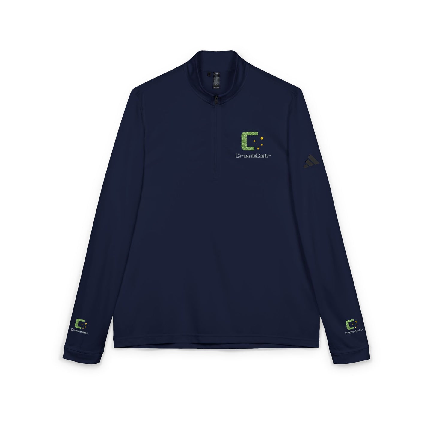 Embroidered Quarter-Zip Pullover — Lightweight adidas® Performance Top