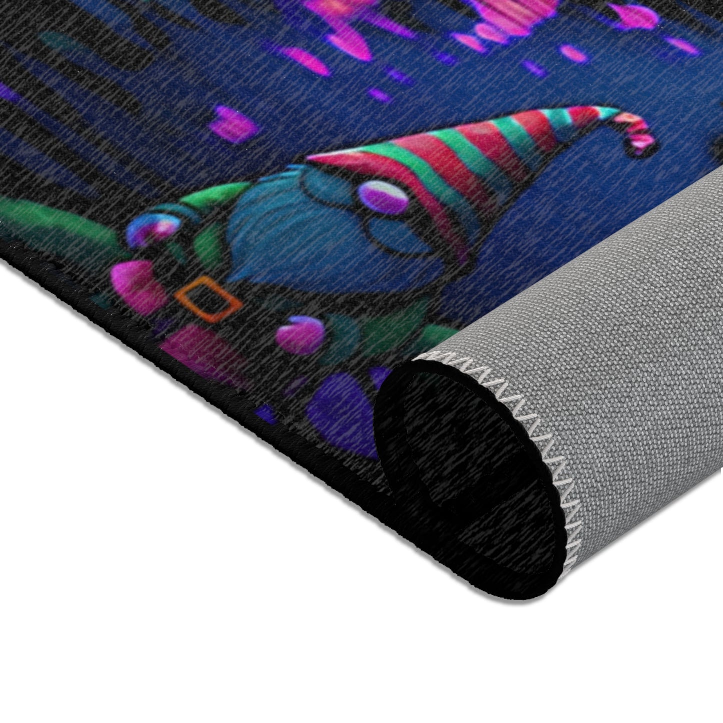 T3kNo-Logic "Vibrant Mushroom" Area Rug