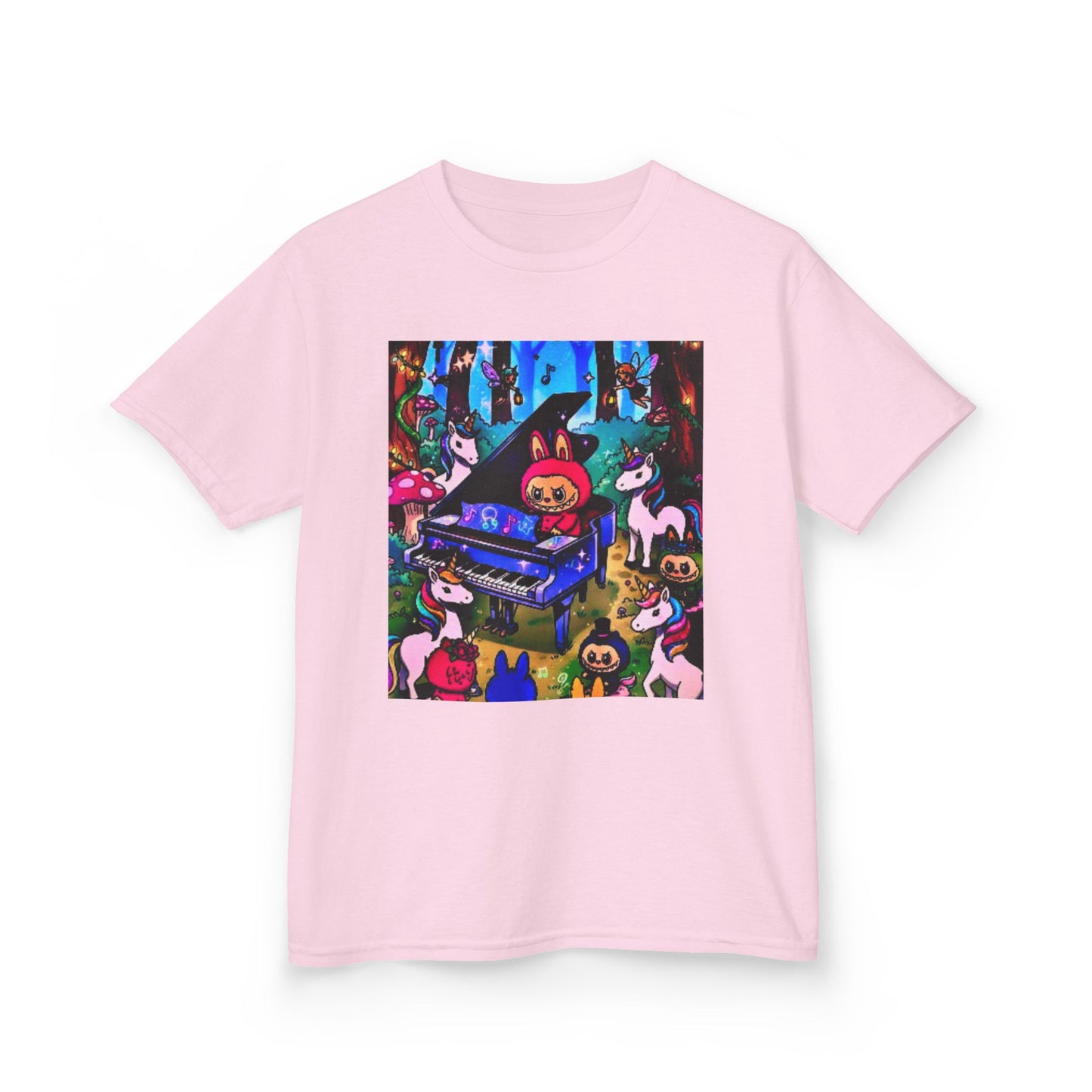 Whimsical Kids Music Tee, Fun Kids Shirt, Creative Gift for Child, Colorful Animal Art T-Shirt, Birthday Gift for Kids, Playful Cotton Tee