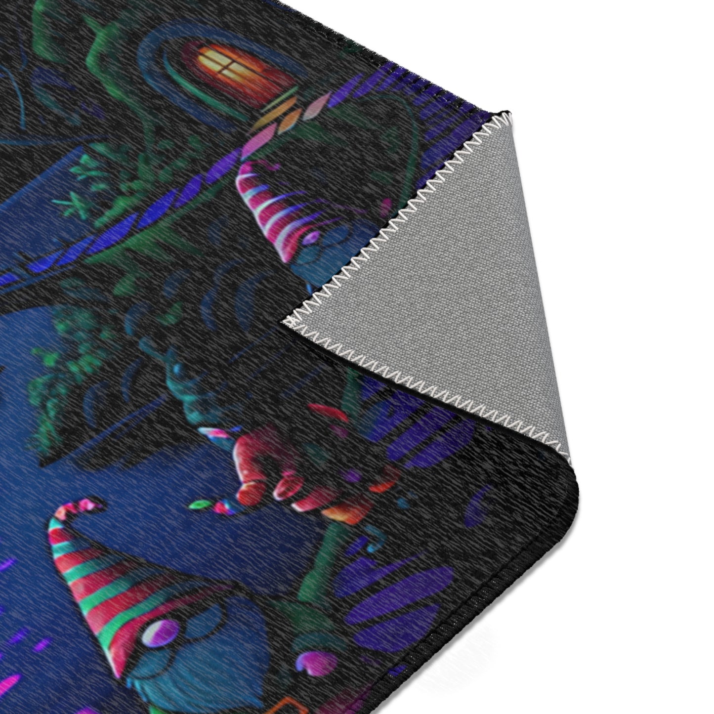 T3kNo-Logic "Vibrant Mushroom" Area Rug