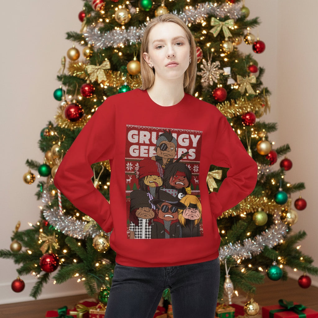 Grungy Geezers Holiday Crewneck Sweatshirt