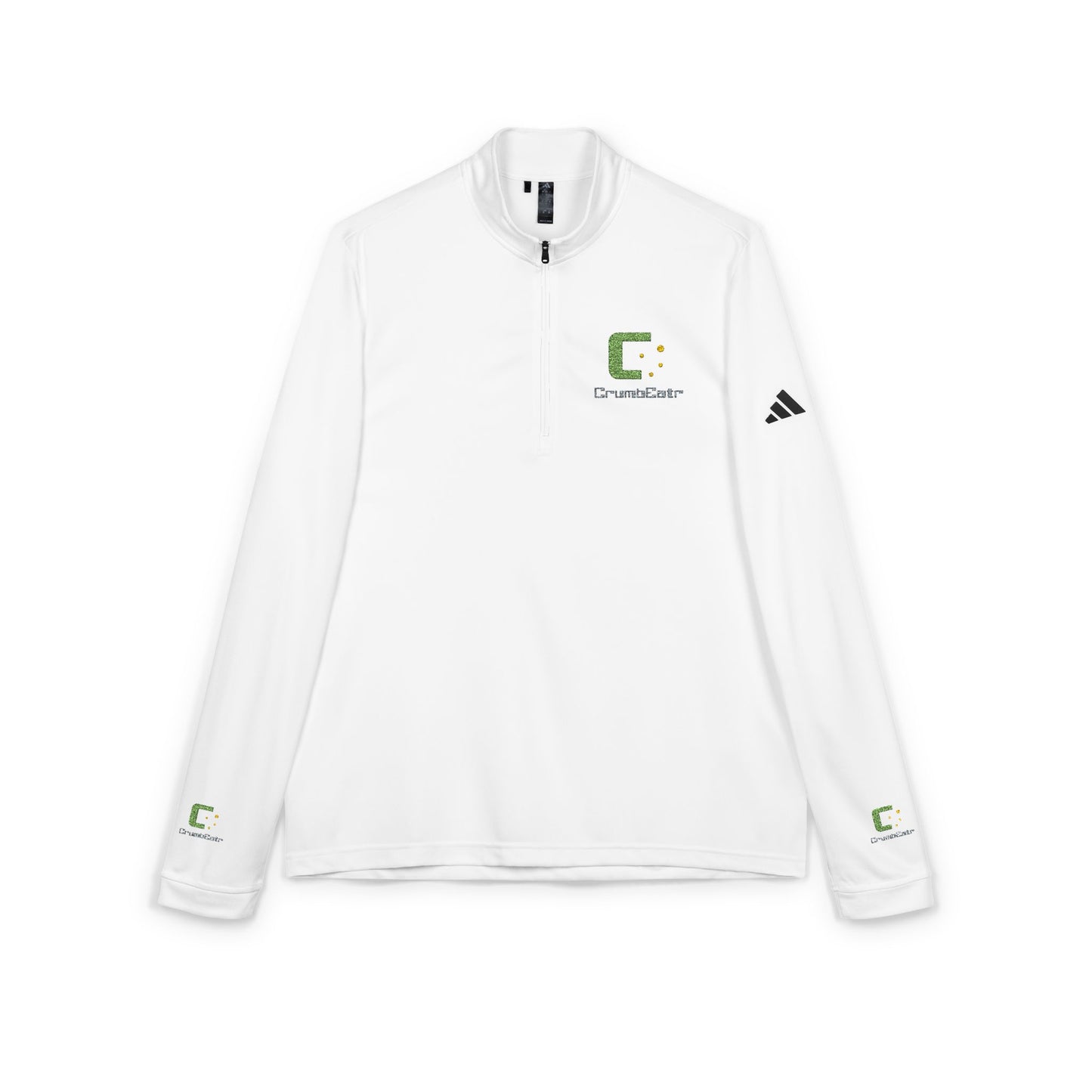 Embroidered Quarter-Zip Pullover — Lightweight adidas® Performance Top