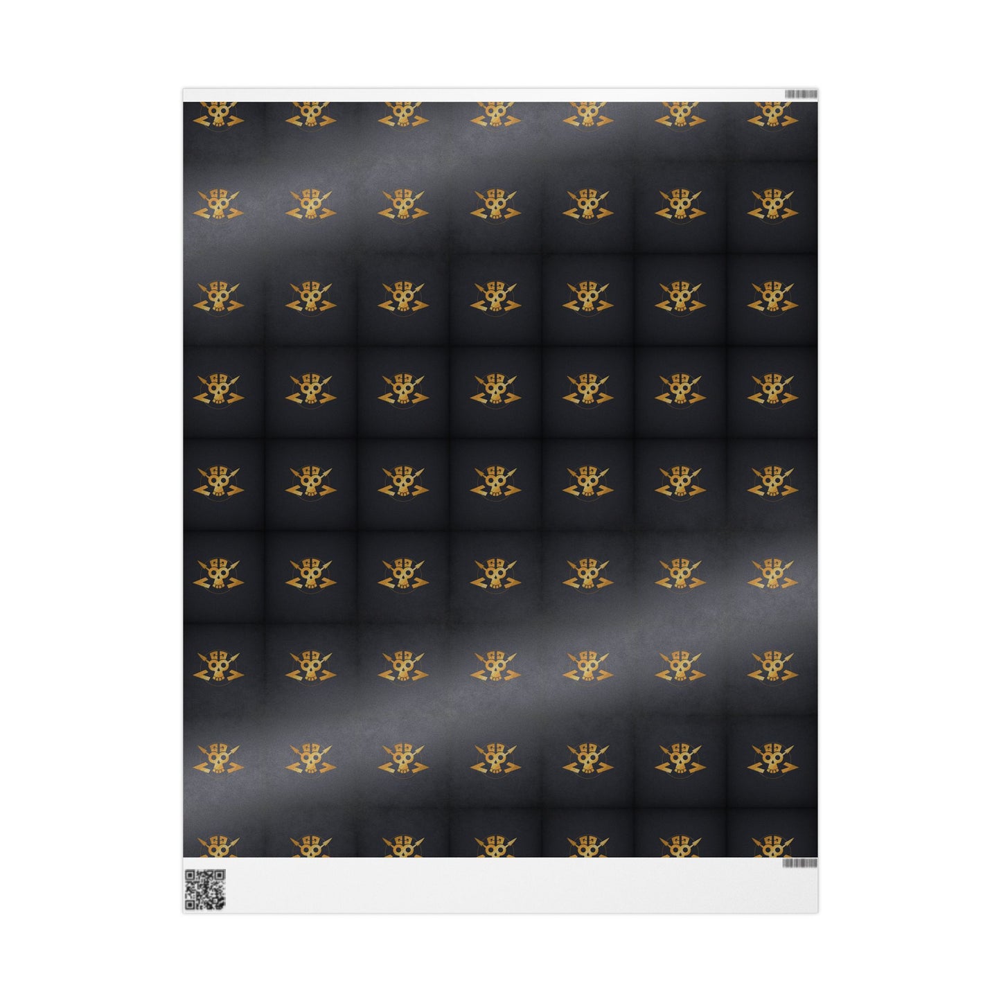 Grungy Geezers Black & Gold Fleur Gift Wrapping Paper — Elegant Luxury Present Wrap