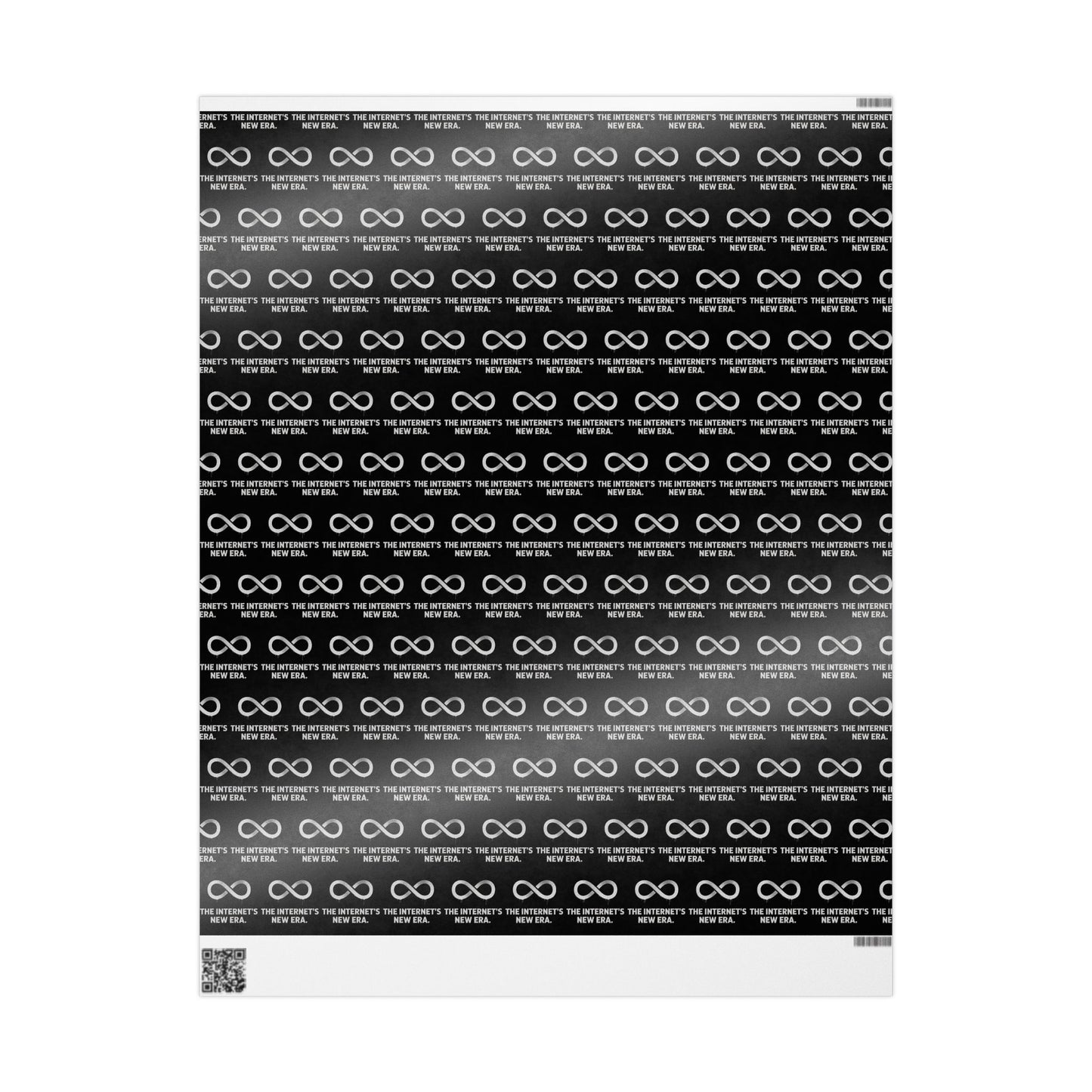Wrapping Paper — Black Infinity Logo & “The Internet’s New Era.” Gift Wrap
