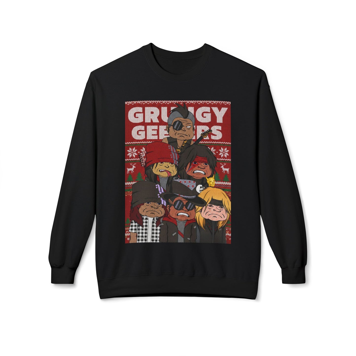 Grungy Geezers Holiday Crewneck Sweatshirt