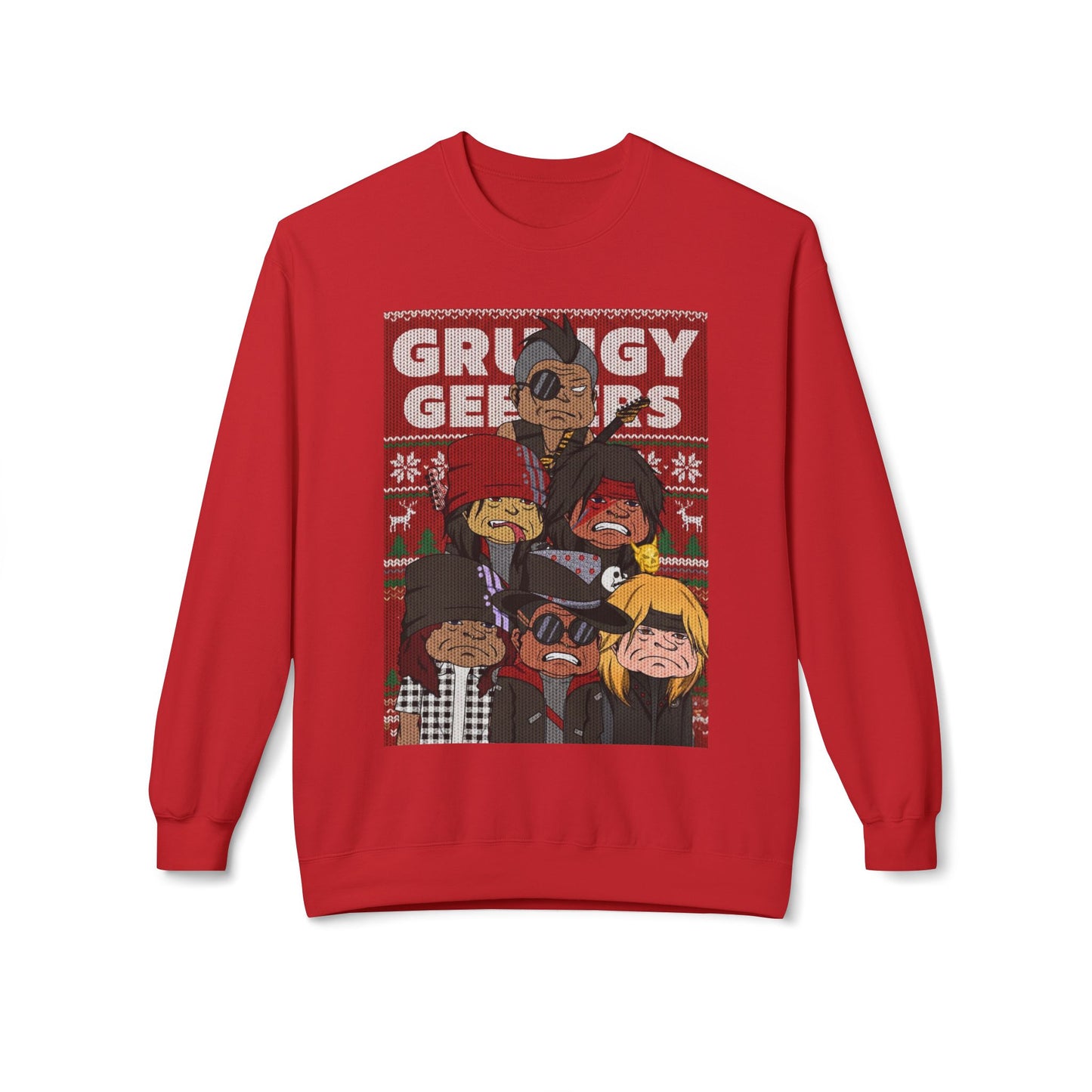 Grungy Geezers Holiday Crewneck Sweatshirt