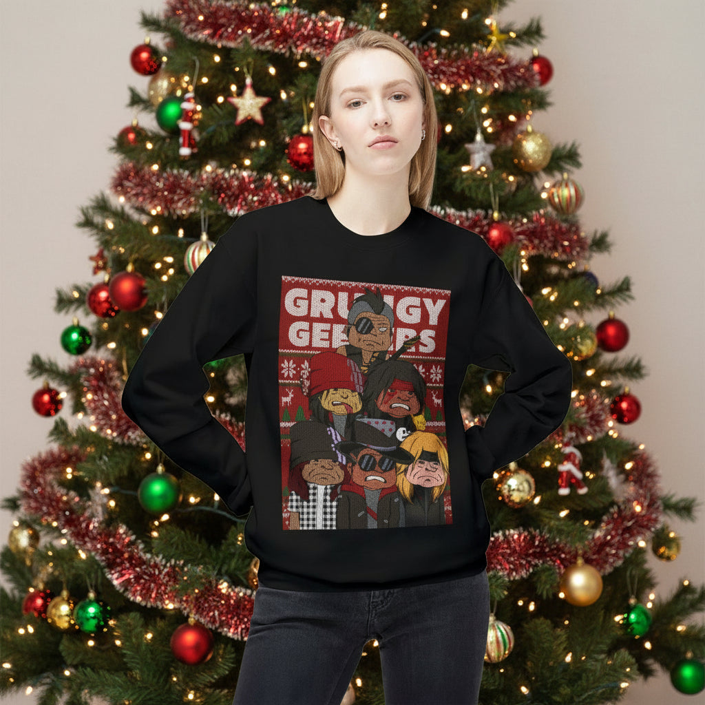 Grungy Geezers Holiday Crewneck Sweatshirt
