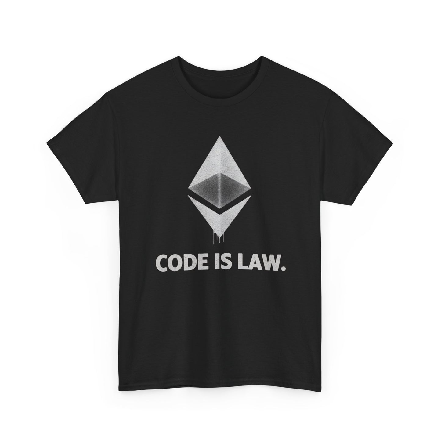 Ethereum 'Code Is Law' T-Shirt — Crypto Dev Tee