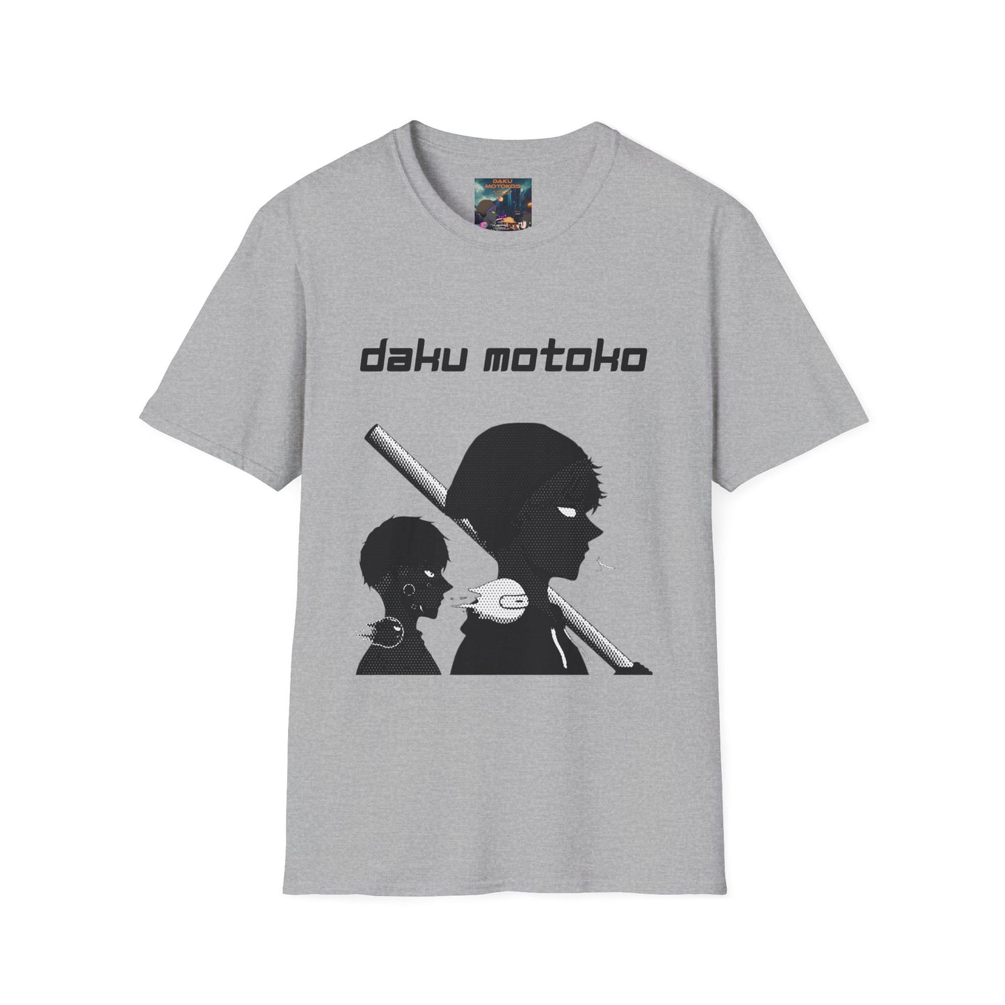 T-Shirt — Daku Motoko Anime Silhouette Tee