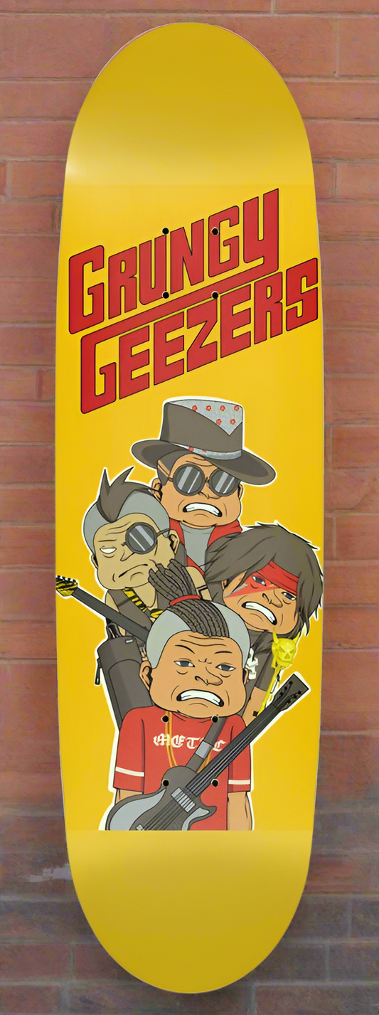 Grungy Geezers "Anti-Status Quo" Skateboard Deck