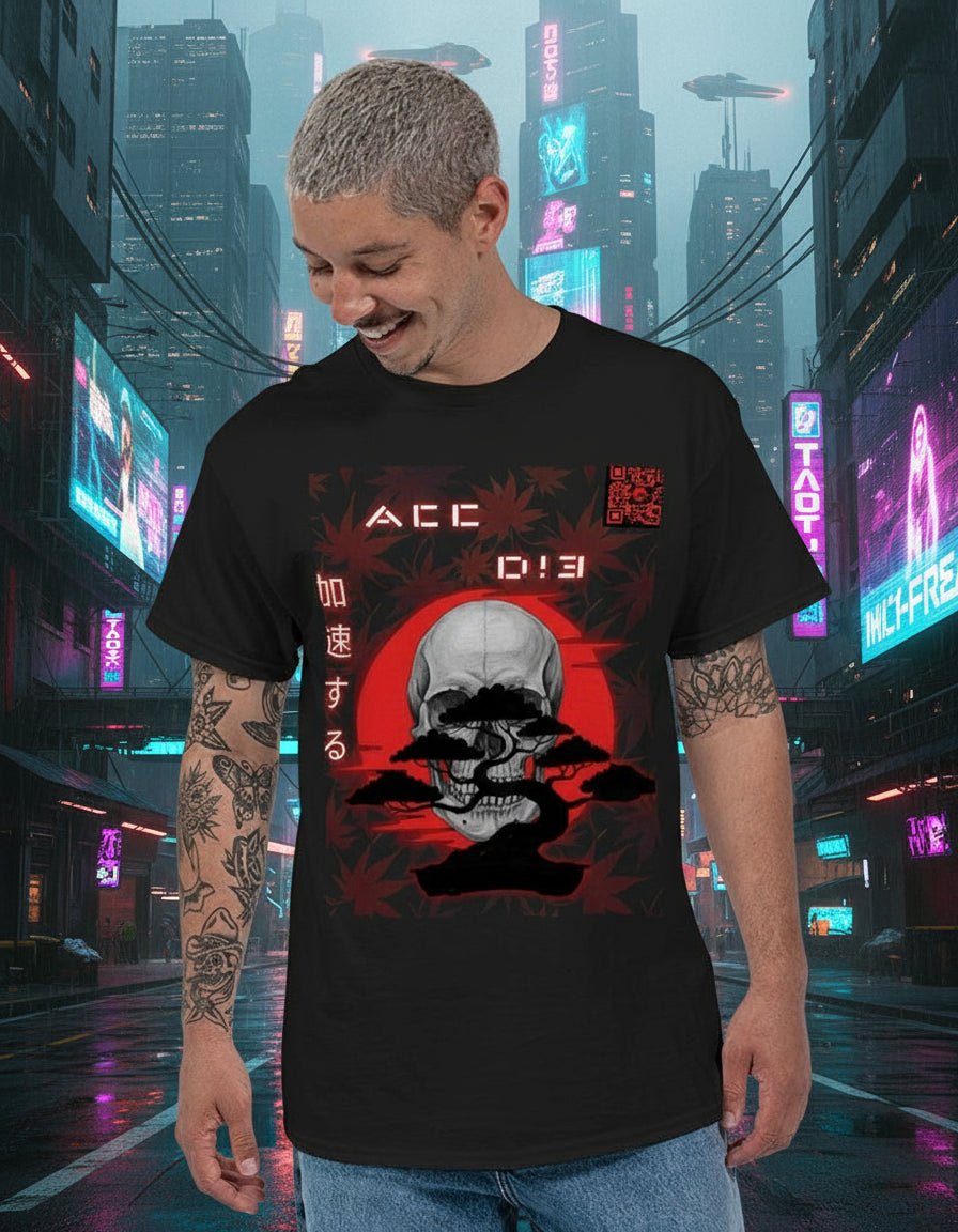 ACC | D!3 Skull Unisex Ultra Cotton T-Shirt | Gildan - The Enchanted Bonsai Bazaar