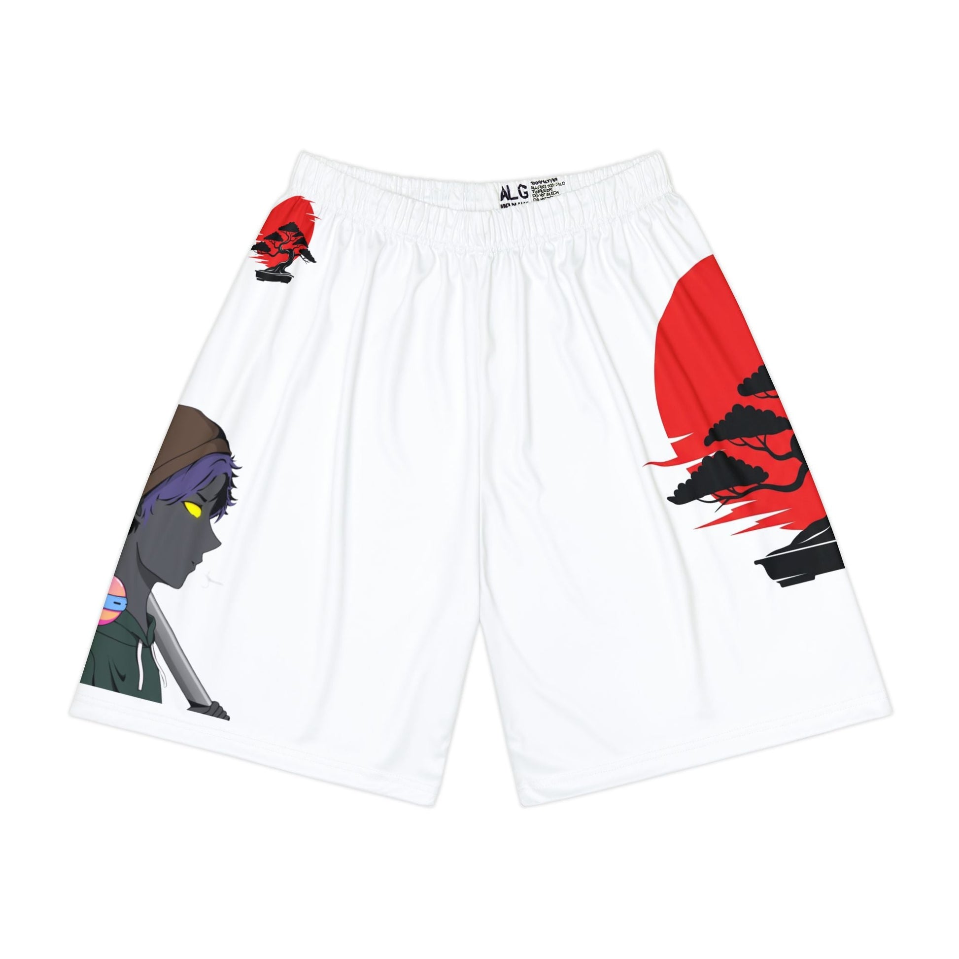 Basketball Shorts - Daku Motoko Dojo - Made In The USA - T3kNo - Logic.xyz