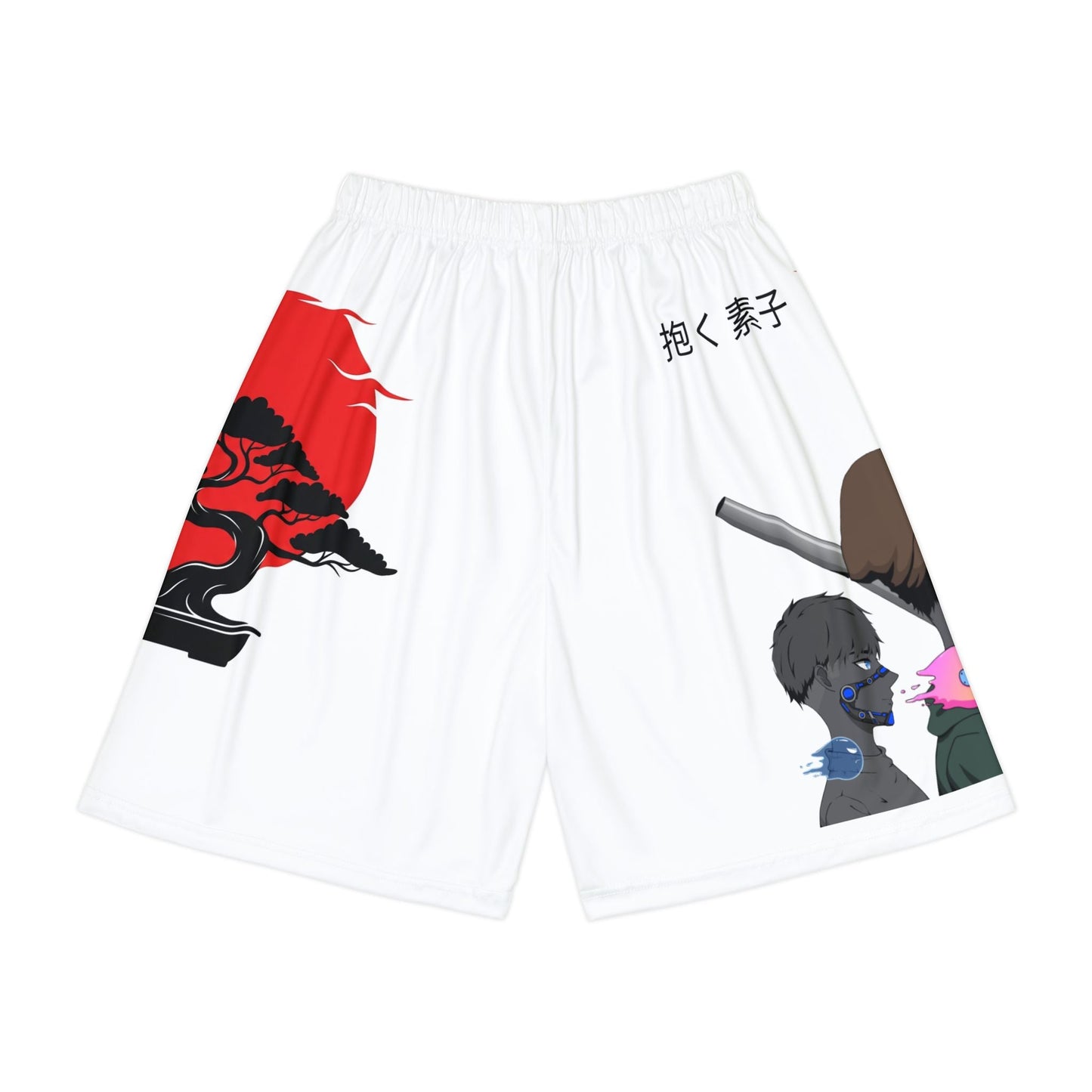 Basketball Shorts - Daku Motoko Dojo - Made In The USA - T3kNo - Logic.xyz