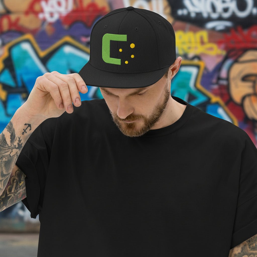 CRUMBEATr Black Snapback Hat - The Enchanted Bonsai Bazaar