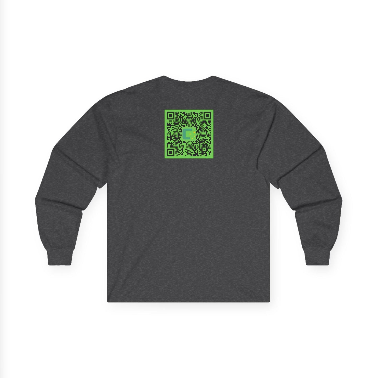 CRUMBEATr CryptoGate by DP Long Sleeve Tee — QR Code Back - T3kNo - Logic.xyz