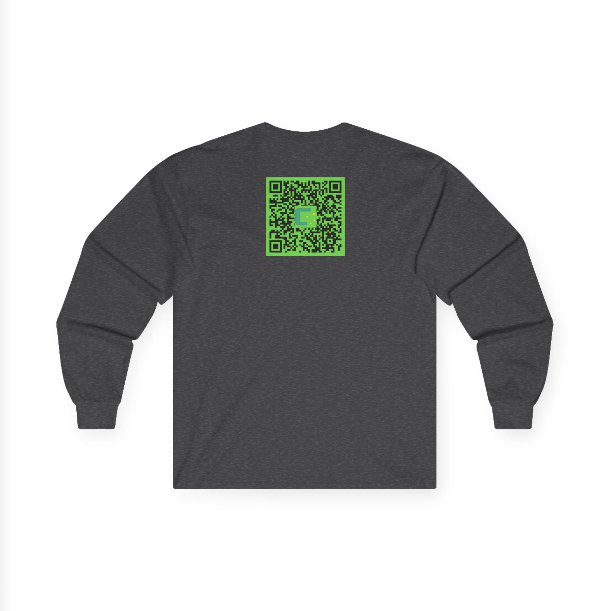 CRUMBEATr CryptoGate by DP Long Sleeve Tee — QR Code Back - T3kNo - Logic.xyz