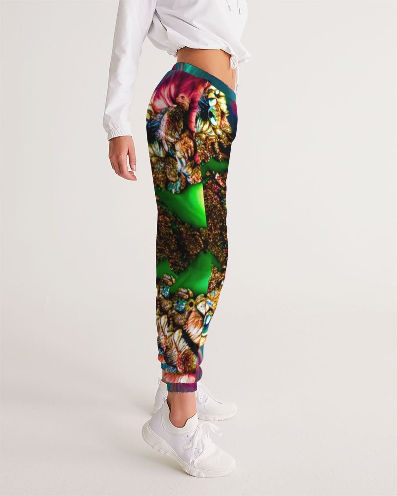 Fractalized Kitty Women's All - Over Print Track Pants - The Enchanted Bonsai Bazaar