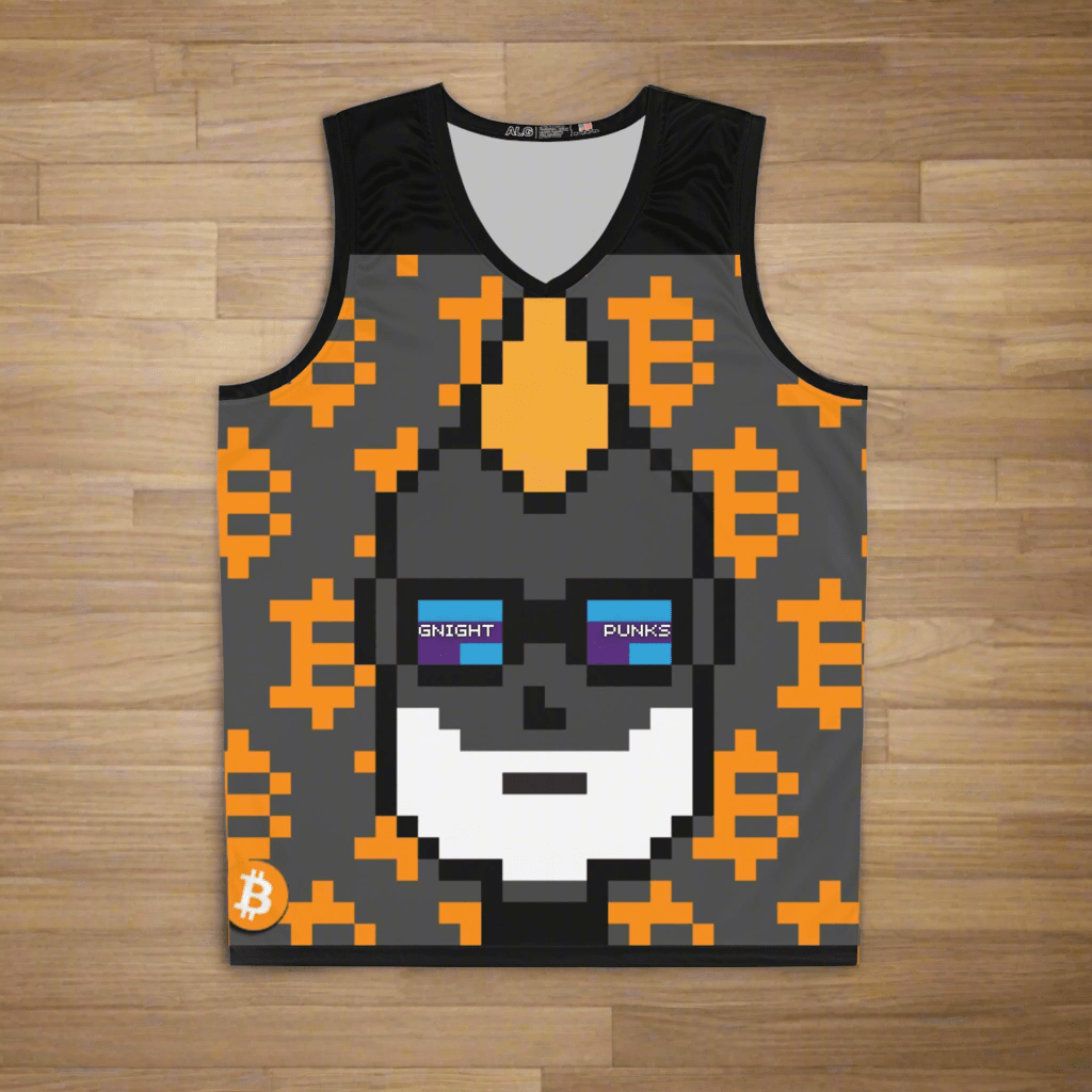 GNight Punks "Ordinal Inscription" BTC Basketball Jersey - T3kNo - Logic.xyz