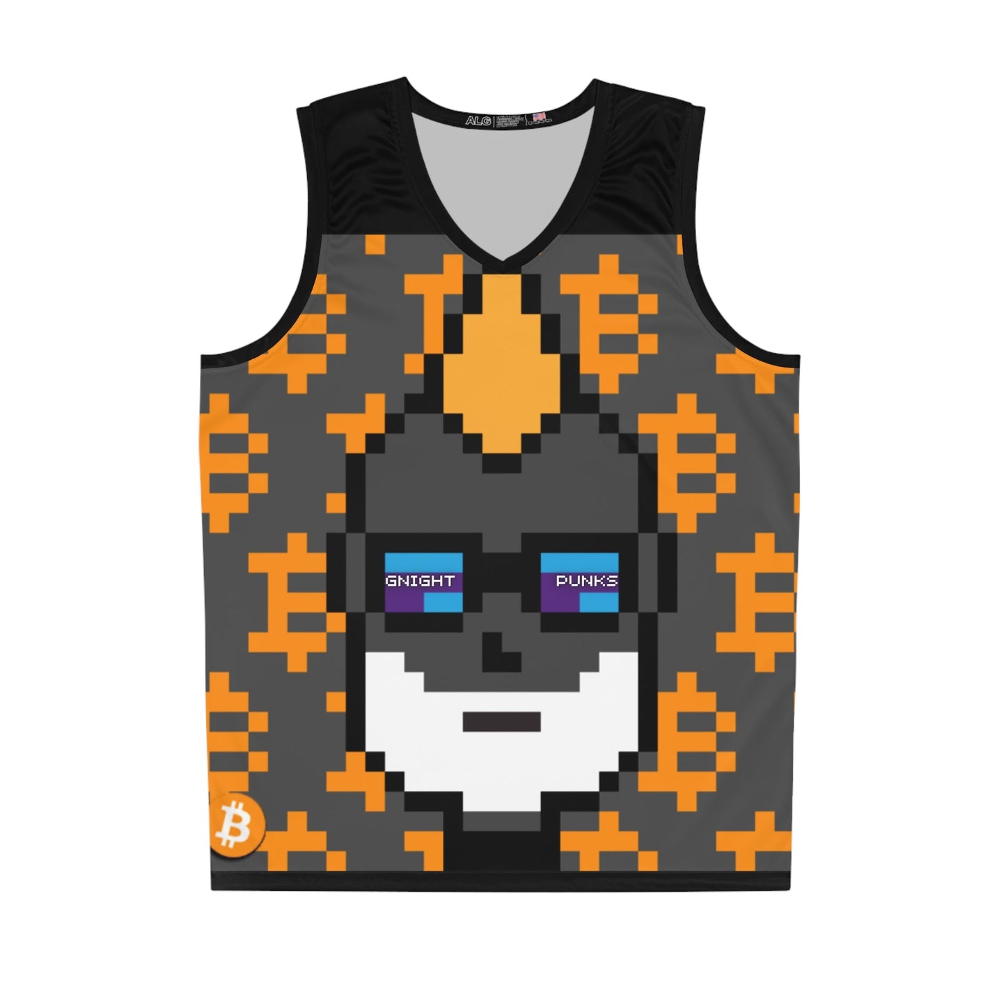 GNight Punks "Ordinal Inscription" BTC Basketball Jersey - T3kNo - Logic.xyz