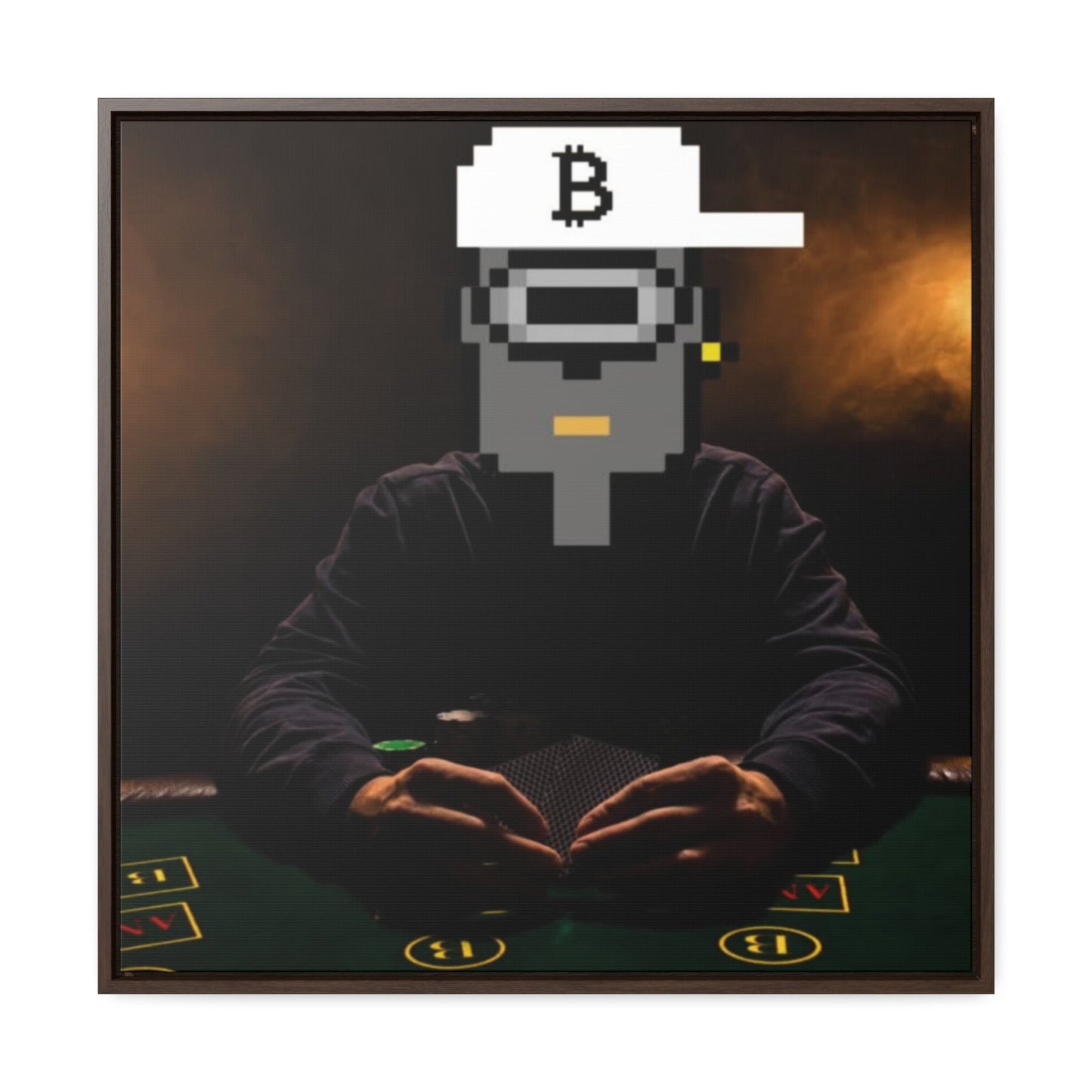 GNight Punks "Poker Night Glory" Canvas Art - T3kNo - Logic.xyz