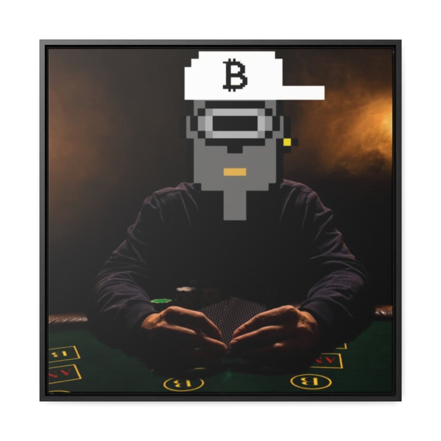 GNight Punks "Poker Night Glory" Canvas Art - T3kNo - Logic.xyz