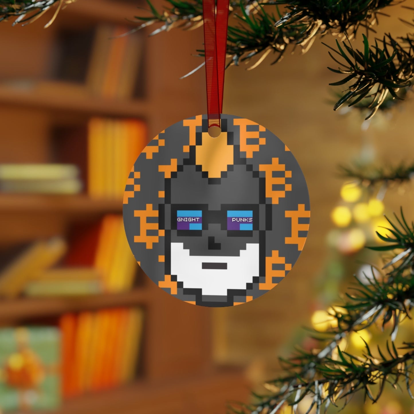 GNight Punks "Rocket to the Moon" Christmas Ornament - T3kNo - Logic.xyz