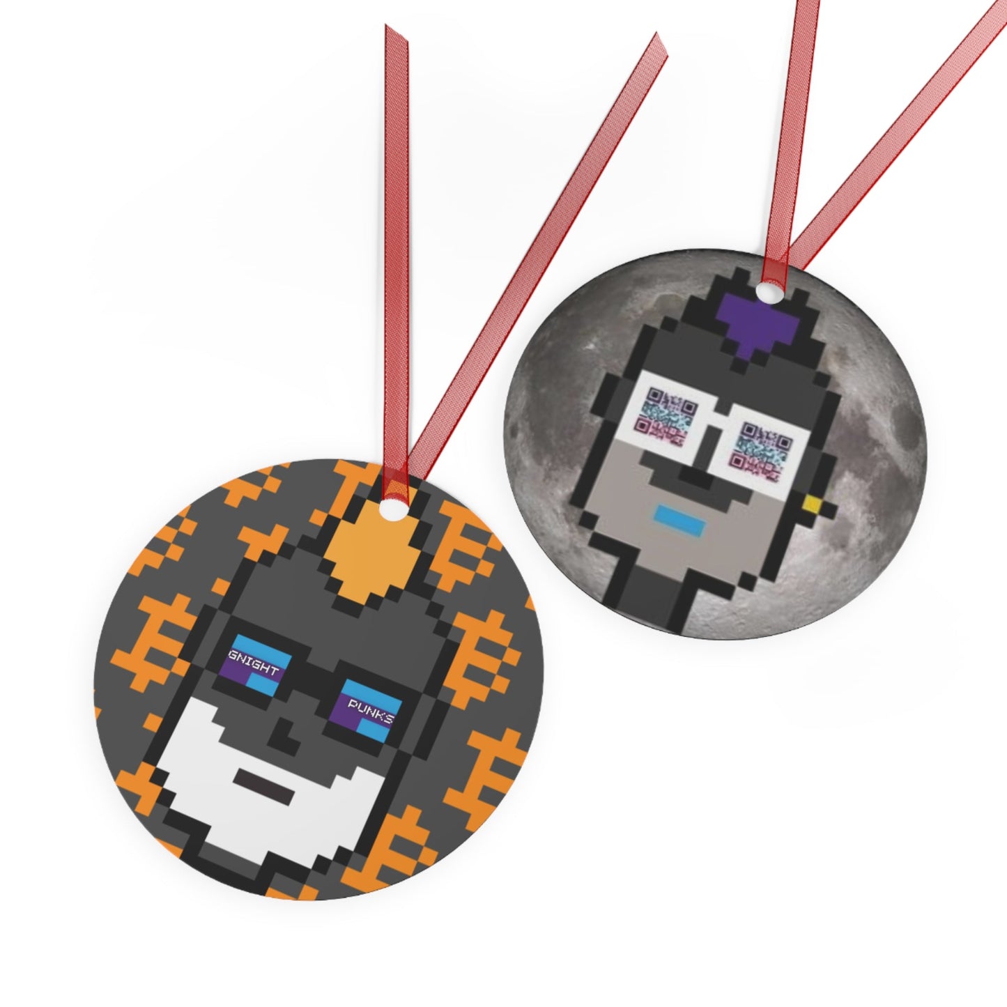 GNight Punks "Rocket to the Moon" Christmas Ornament - T3kNo - Logic.xyz
