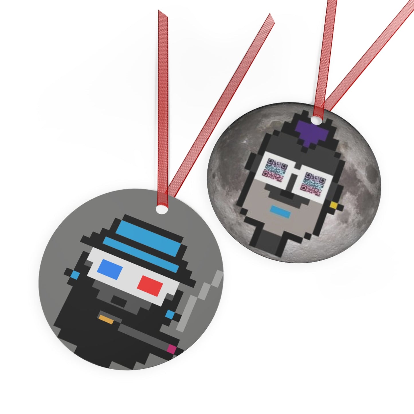 GNight Punks "See the Future" 3D Glasses Ornament - T3kNo - Logic.xyz