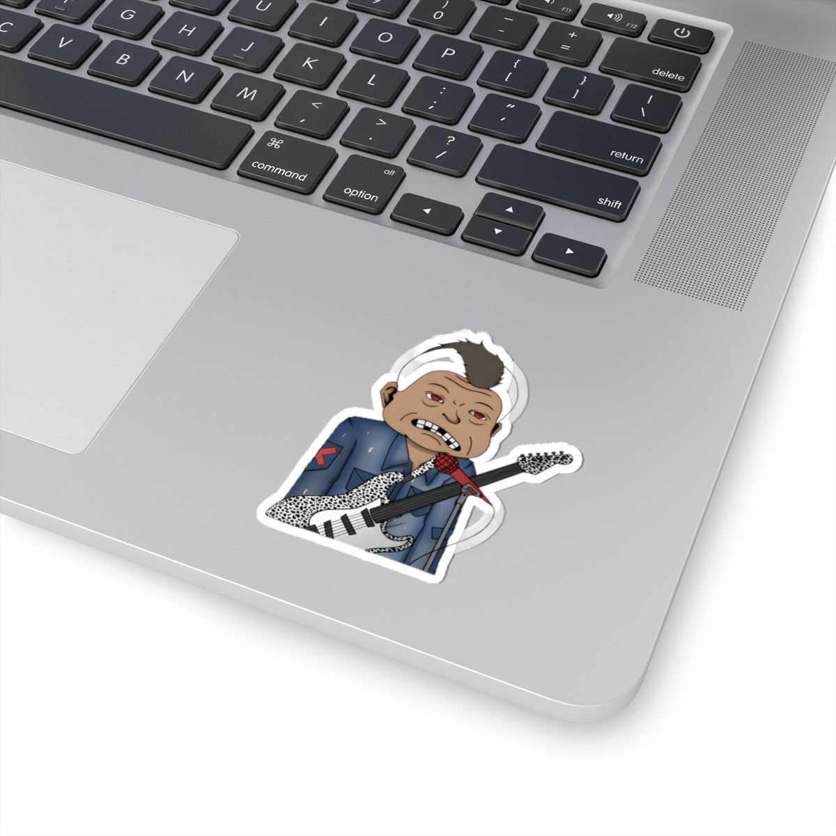 Grungy Geezer 2 Sticker — Punk Retro Music Kiss - Cut Decal - The Enchanted Bonsai Bazaar