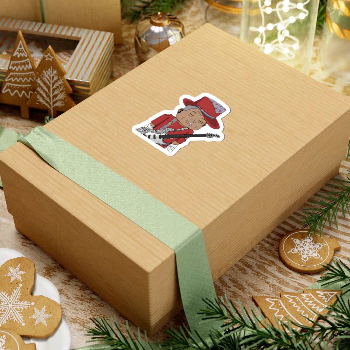 Grungy Geezer 3 Kiss - Cut Sticker — Retro Music Lover Decal - T3kNo - Logic.xyz