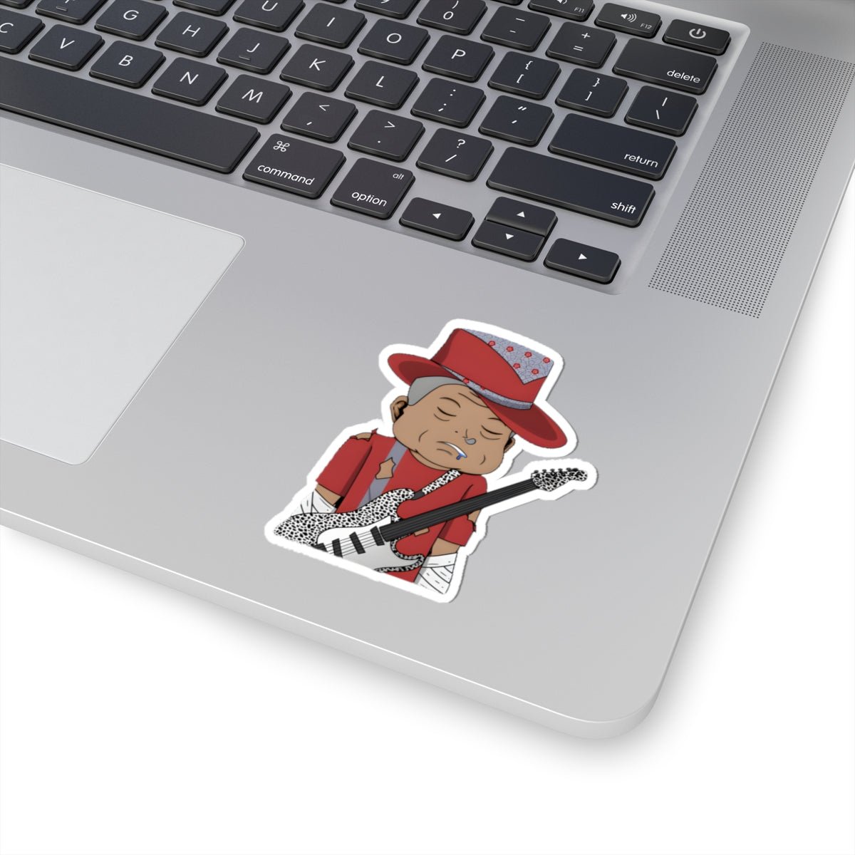 Grungy Geezer 3 Kiss - Cut Sticker — Retro Music Lover Decal - T3kNo - Logic.xyz
