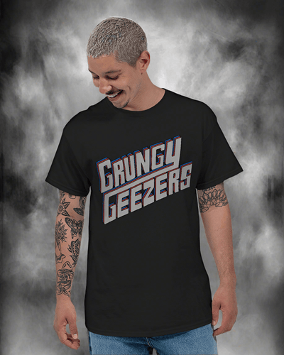 Grungy Geezers "Here To Rock" T-Shirt - The Enchanted Bonsai Bazaar