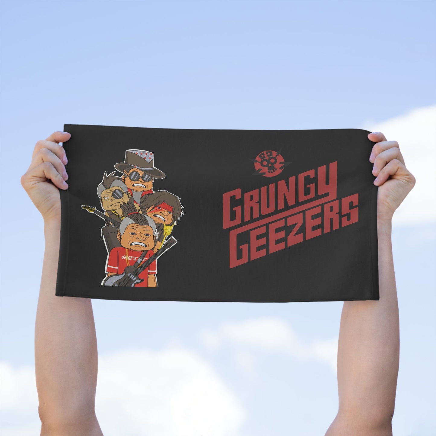 Grungy Geezers "Mosh Pit Mop" Rally Towel - The Enchanted Bonsai Bazaar