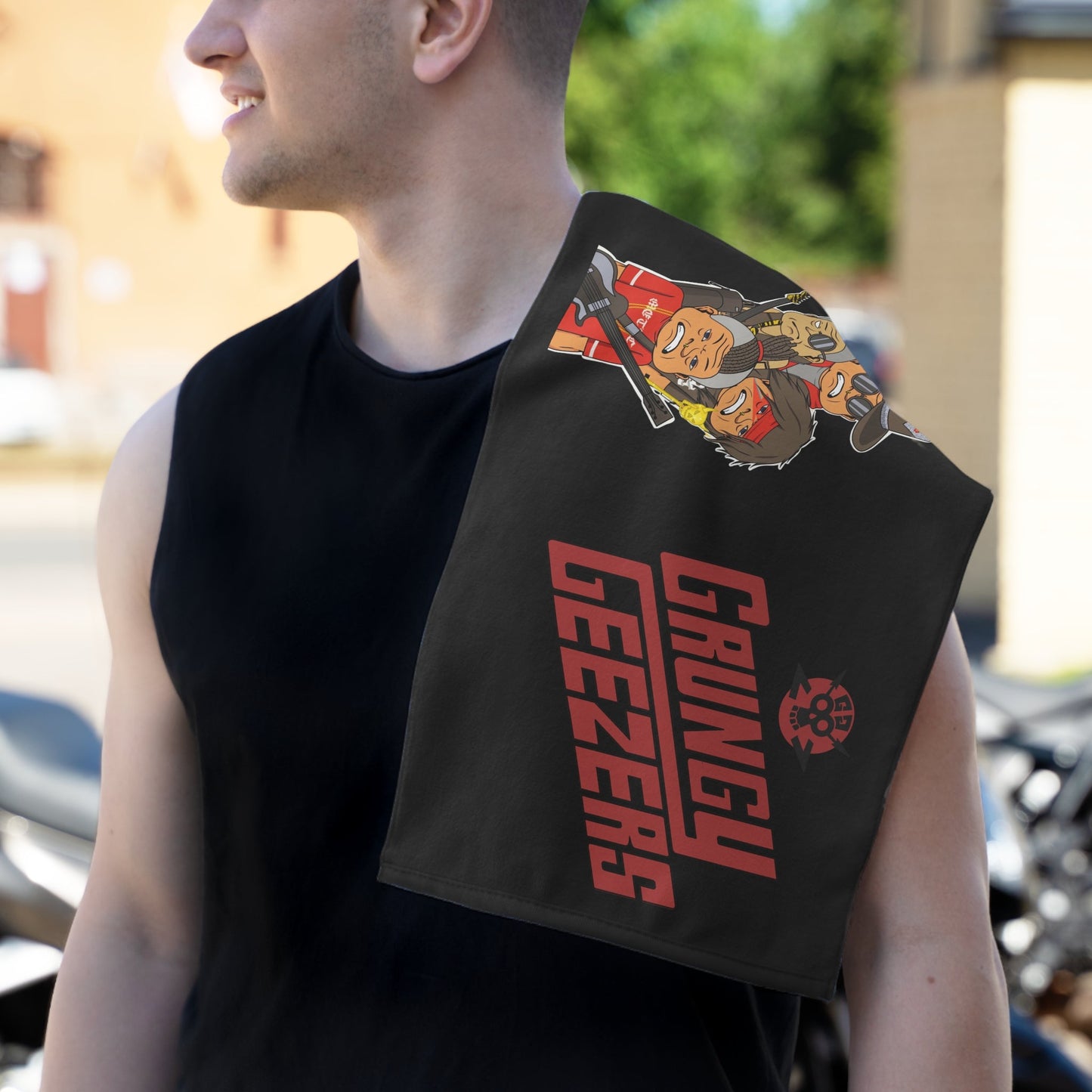 Grungy Geezers "Mosh Pit Mop" Rally Towel - The Enchanted Bonsai Bazaar