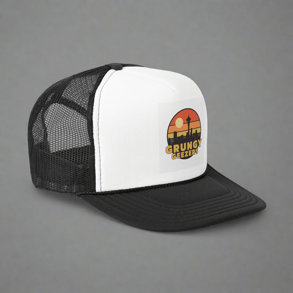 Grungy Geezers "Music NFT Pioneer" Trucker Hat - T3kNo - Logic.xyz
