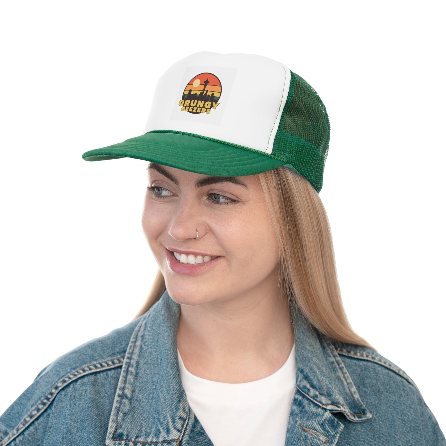 Grungy Geezers "Music NFT Pioneer" Trucker Hat - T3kNo - Logic.xyz