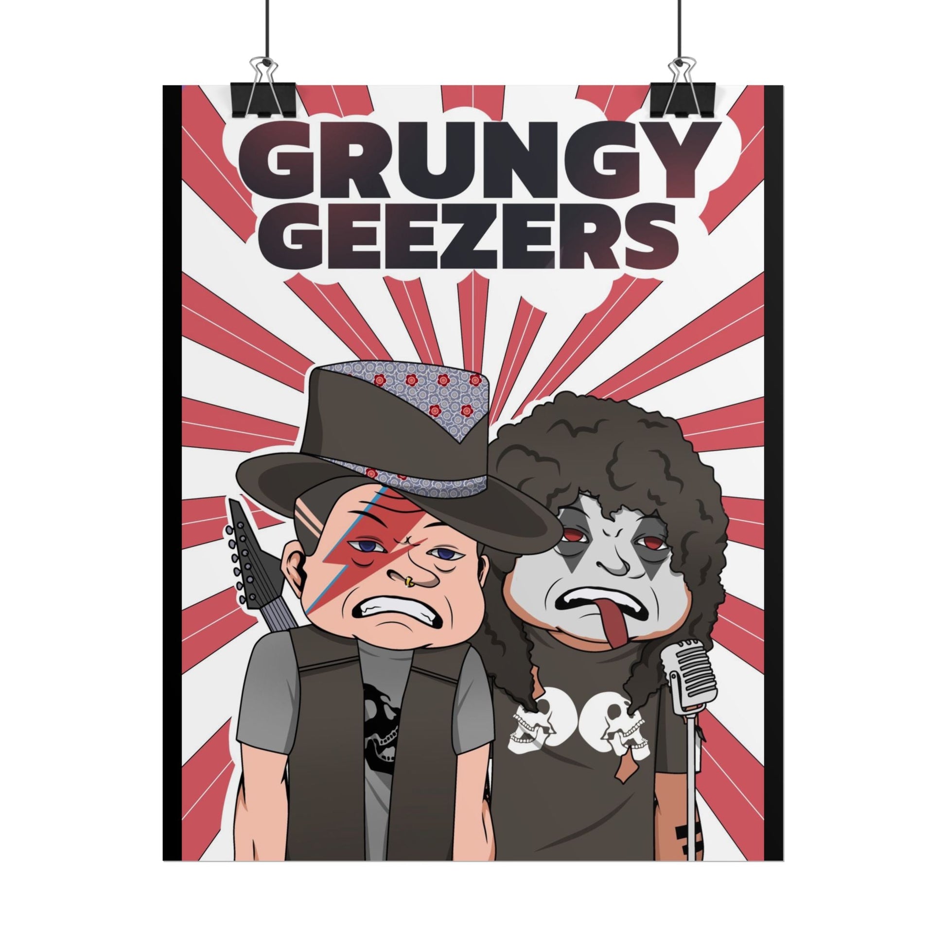 Grungy Geezers "New Adventure" Art Poster - The Enchanted Bonsai Bazaar