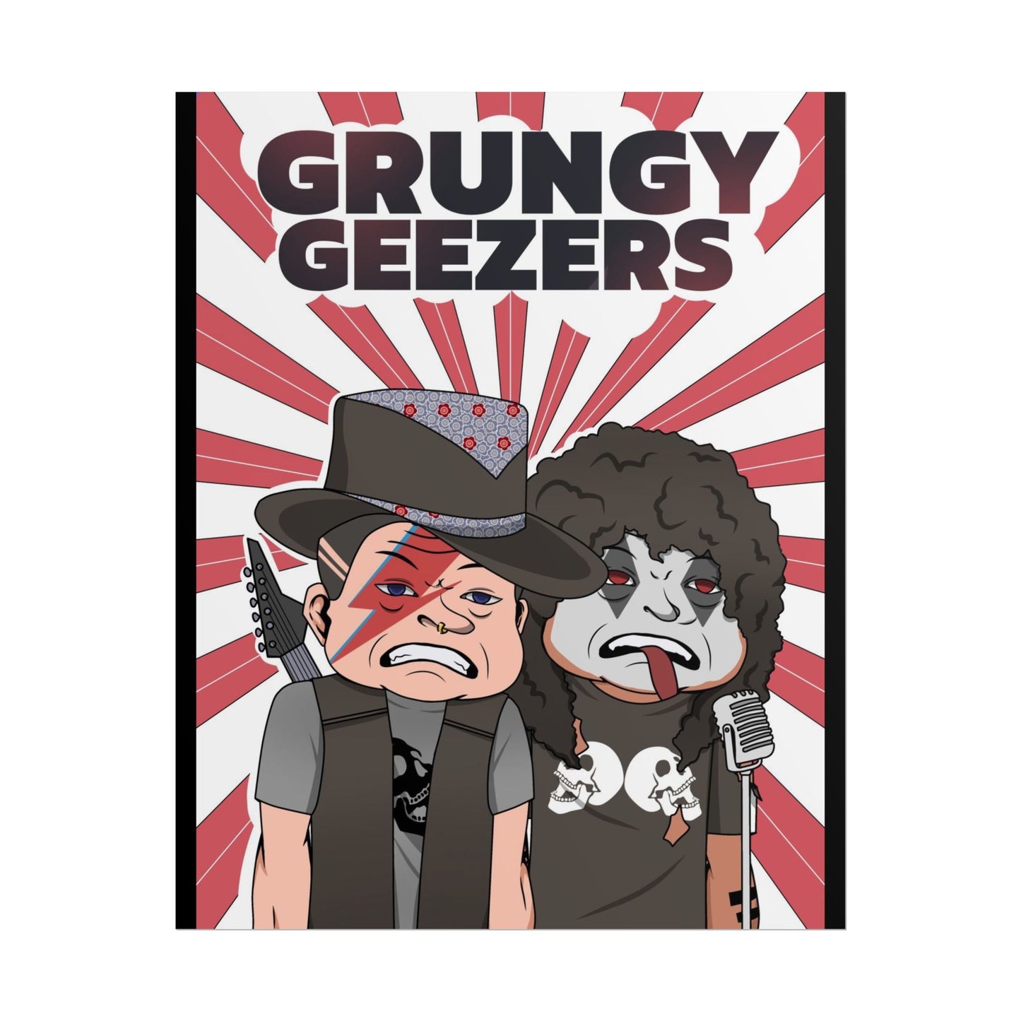 Grungy Geezers "New Adventure" Art Poster - The Enchanted Bonsai Bazaar